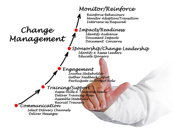 Diagramm Des Change Managements — Stockfoto