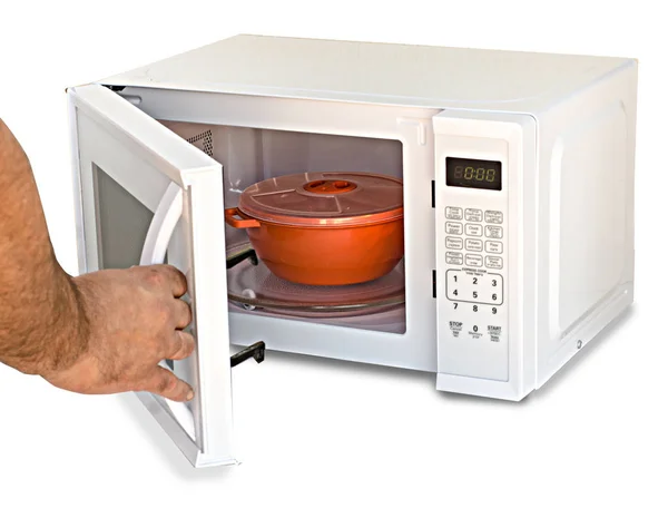Microwave oven and hand