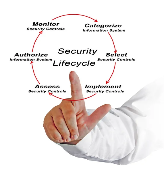 Components Security Life Cycle — Stock Photo, Image