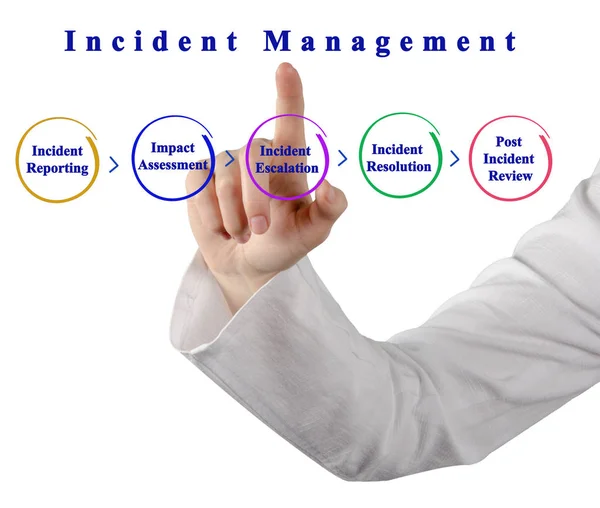 Komponenter Processen För Hantering Incidenter — Stockfoto