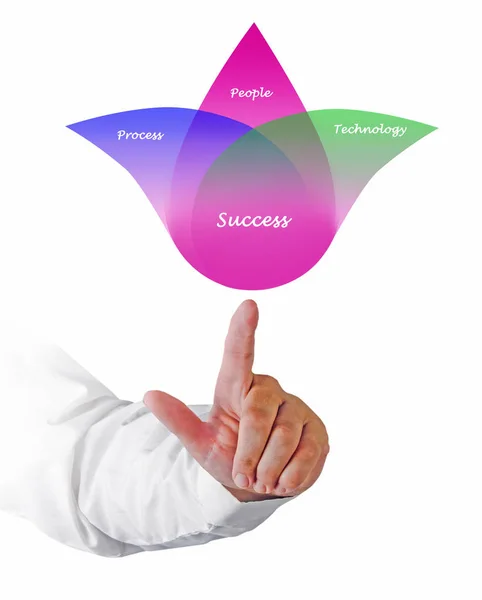 Presentación Del Diagrama Éxito — Foto de Stock