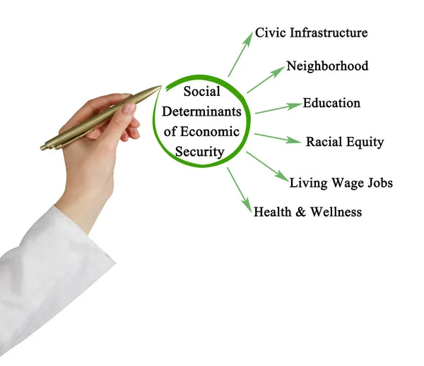 Social Determinants Economic Security — Stock Photo, Image