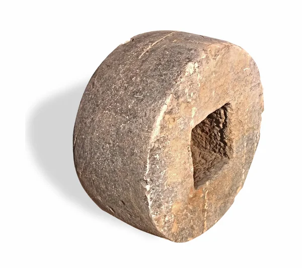 Azeitona Pedra Sobre Fundo Branco — Fotografia de Stock