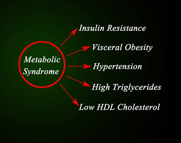 Symptoms Metabolic Syndrome — Stock Photo, Image