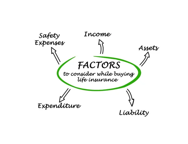 Factors Consider While Buying Life Insurance — Stock Photo, Image