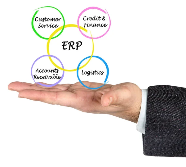 Cuatro Componentes Erp — Foto de Stock