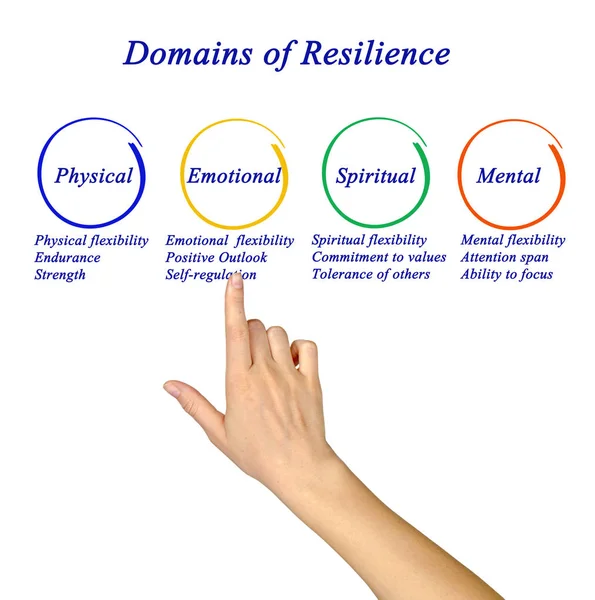 Cuatro Dominios Resiliencia — Foto de Stock