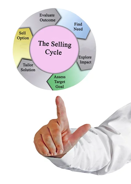 Komponentów Cykl Sprzedaży — Zdjęcie stockowe