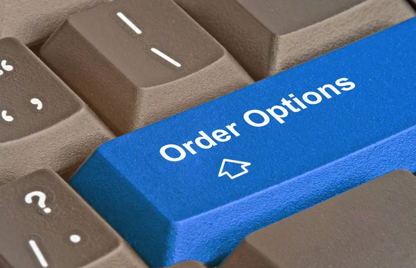 Keyboard Key Order Options — Stock Photo, Image