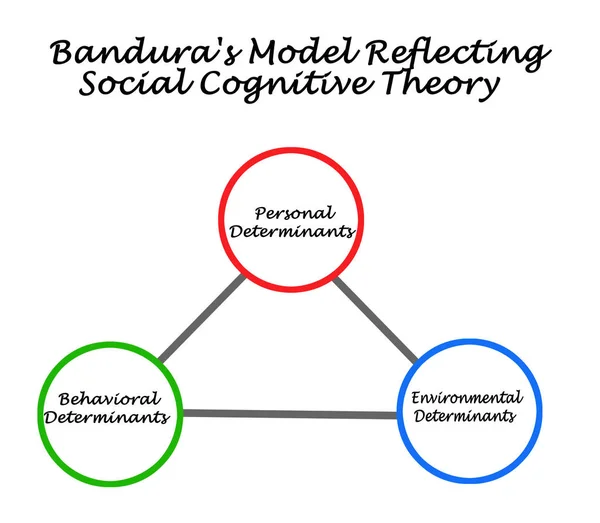 Modelo Bandura Teoría Social Cognitiva — Foto de Stock