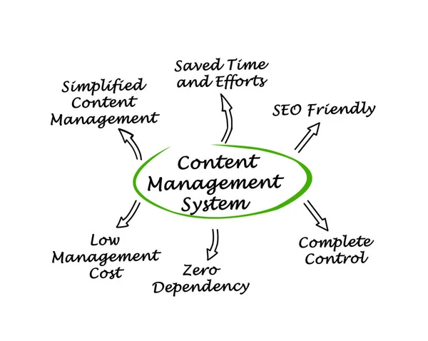 Components Content Management System — Stock Photo, Image