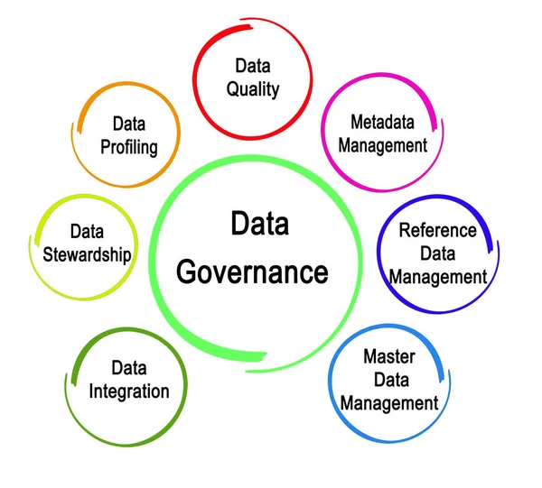 Componentes Gobernanza Datos — Foto de Stock