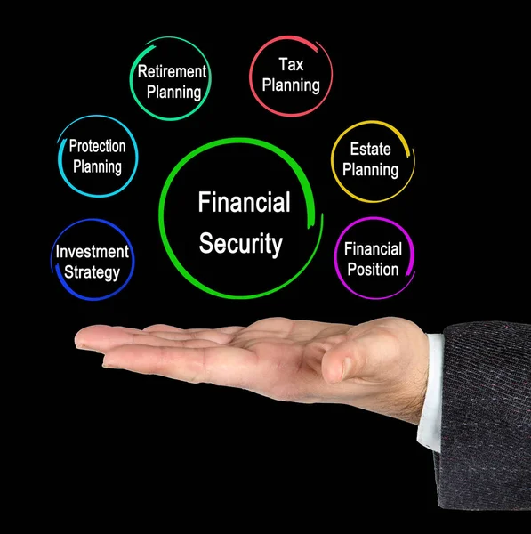 Componentes Segurança Financeira — Fotografia de Stock