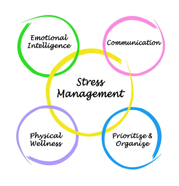 Quattro Companents Gestione Dello Stress — Foto Stock