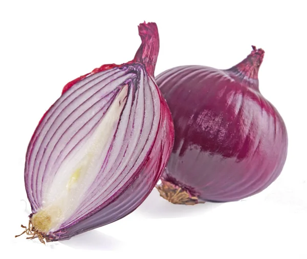 Rodajas Cebolla Cebolla Aisladas Sobre Fondo Blanco — Foto de Stock