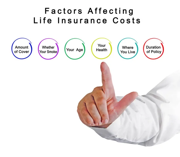 生命保険の費用に影響を与える要因 — ストック写真