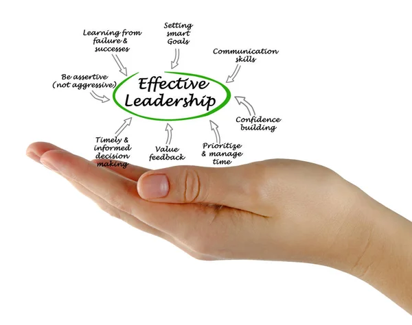 Восемь качеств эффективного лидерства — стоковое фото