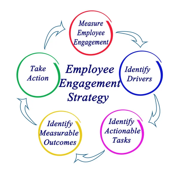 Components of Employee Engagement Strategy — Stock Photo, Image