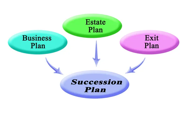 Συστατικά του σχέδιο διαδοχής — Φωτογραφία Αρχείου