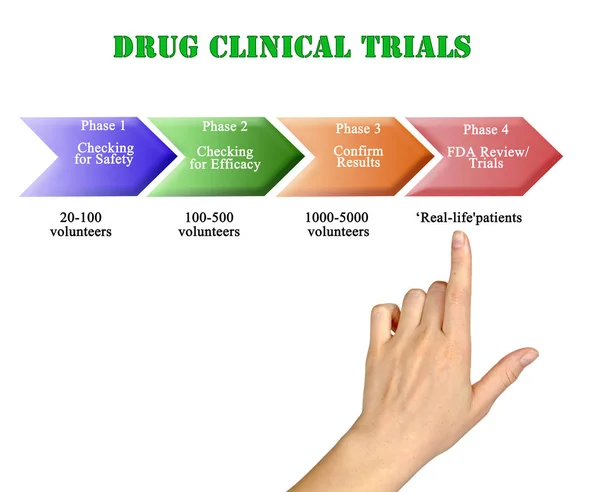 Presenting Drug Clinical Trials — Stock Photo, Image