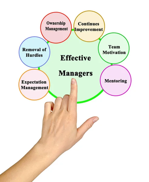 Six functions of Effective Managers — Stock Photo, Image