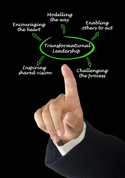 Диаграмма трансформационного лидерства — стоковое фото
