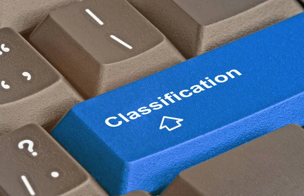 Teclado Con Teclas Clasificación — Foto de Stock