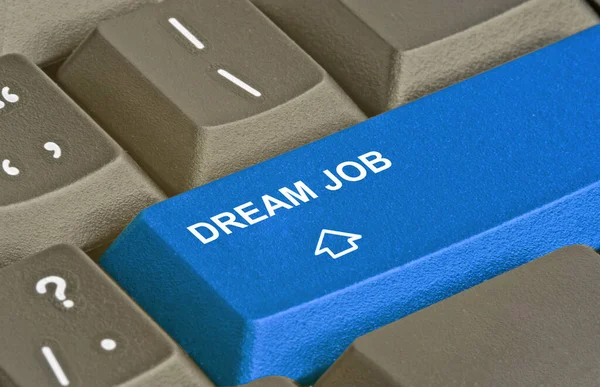 Blue Key Dream Job — Stock Photo, Image