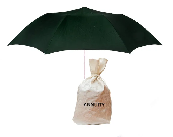 Bag Annuity Protected Umbrella — Stock Photo, Image