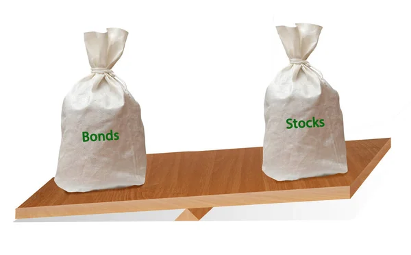 Saldo Tra Consistenze Obbligazioni Portafoglio — Foto Stock