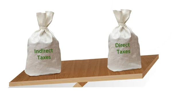 Баланс Прямых Косвенных Налогов — стоковое фото