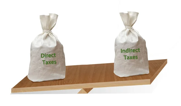 Balance Direct Indirect Taxes — Stock Photo, Image