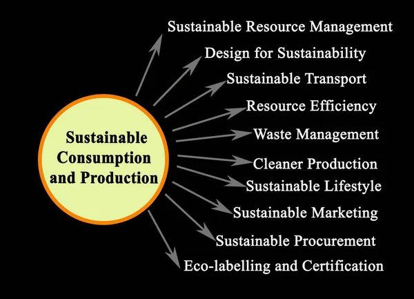 Drivkrafter För Hållbar Konsumtion Och Produktion — Stockfoto