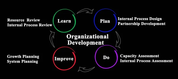 Quatre Composantes Développement Organisationnel — Photo
