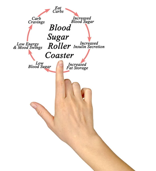 Apresentando Sangue Sugar Roller Coaster — Fotografia de Stock