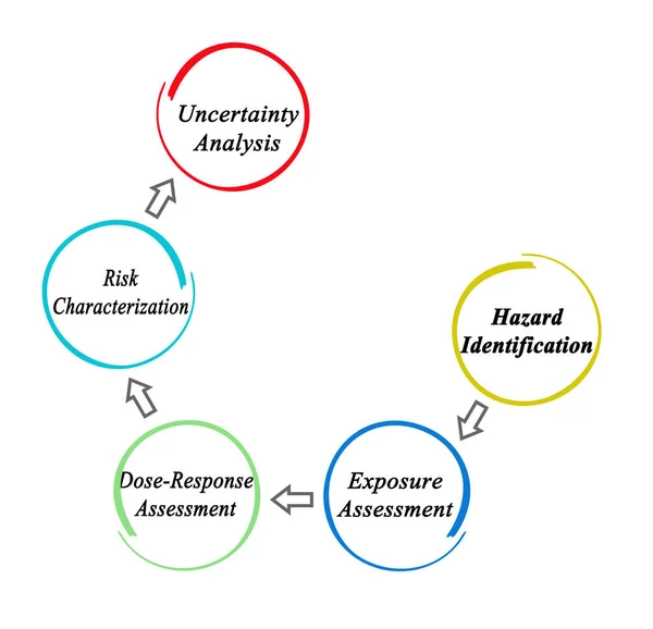 Dall Identificazione Dei Pericoli All Analisi Dell Incertezza — Foto Stock