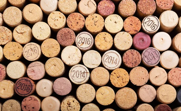 old wine corks as background