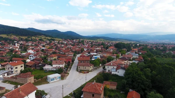 Flygvy Över Den Lilla Bulgariska Byn Dorkovo Bulgarien — Stockfoto