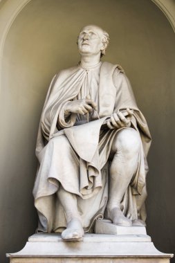 Brunelleschi heykeli, büyük inovator ve büyük yapan Oluşturucusu kubbe hiç Floransa Duomo (cathedrale üzerinde tuğla)
