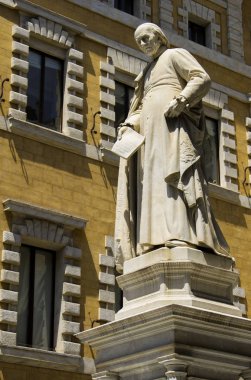 Anıt Salustio Bandini ünlü mali uzman Siena, Toscana, Italy