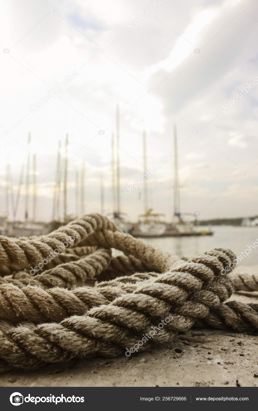 Ropes on pier Stock Photo by ©vaximilian 256729666