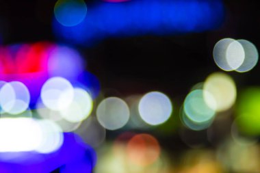 ufuk gece ışıklar bokeh;