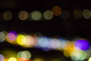 ufuk gece ışıklar bokeh;