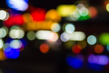 ufuk gece ışıklar bokeh;