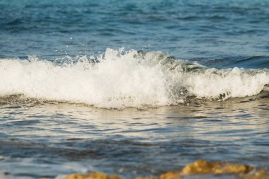 Sahilde, manzara sörf dalga deniz