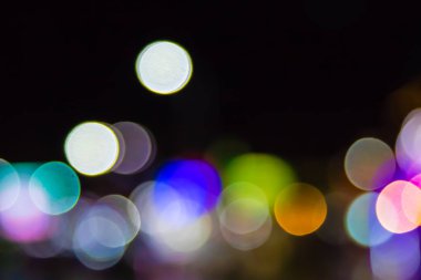 ufuk gece ışıklar bokeh;