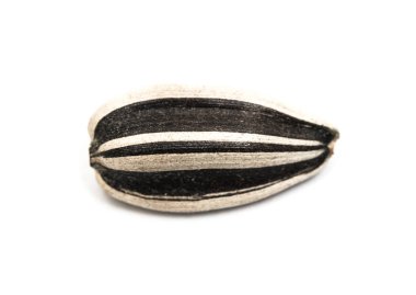 beyaz izole ham ayçiçeği tohumu 