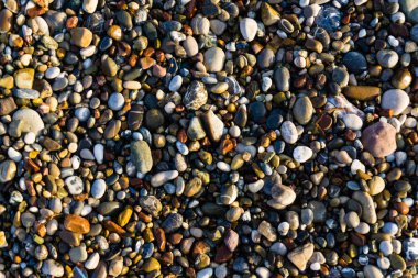 ıslak yuvarlak çakıl arka plan