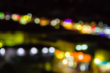 ufuk gece ışıklar bokeh;