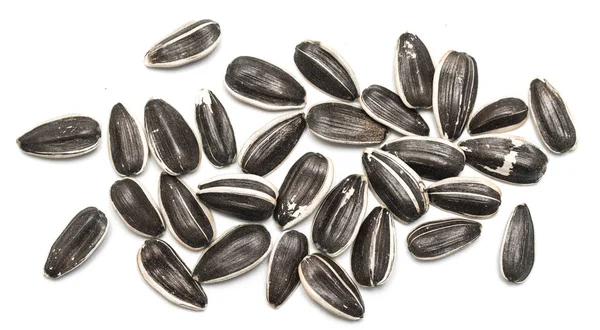 Семена Подсолнечника Белом Фоне — стоковое фото